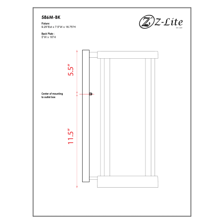 A large image of the Z-Lite 586M Alternate Image