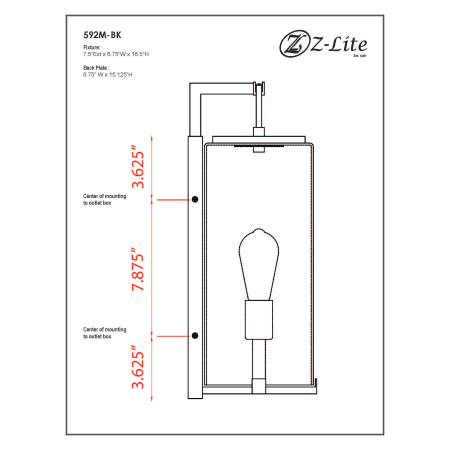 A large image of the Z-Lite 592M Alternate Image