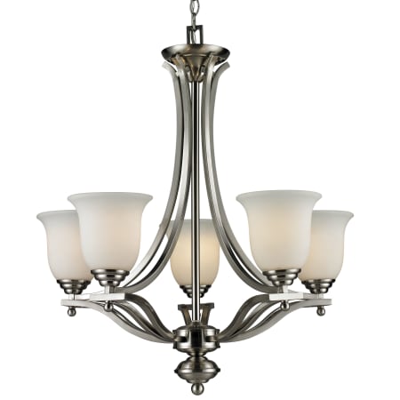 A large image of the Z-Lite 704-5 Brushed Nickel