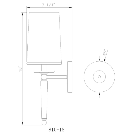 A large image of the Z-Lite 810-1S Alternate Image