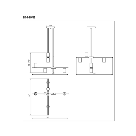 A large image of the Z-Lite 814-6 Alternate Image