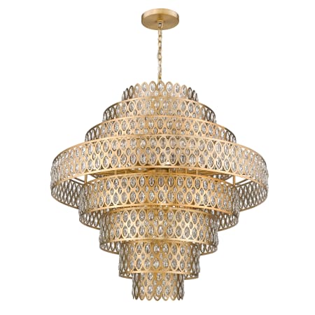 Z-Lite 822P45-HB Heirloom Brass Dealey 25 Light 45