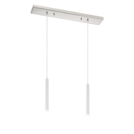 A large image of the Z-Lite 917MP12-LED-2L Brushed Nickel / White