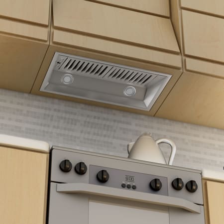 ventless hood range insert