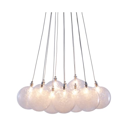 Zuo Modern 50100 Clear Cosmos 12 Light Pendant With Globe Shade Cosmos 12 Light Pendant With Globe Shade