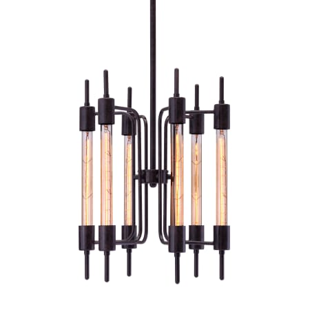 Zuo Modern 98419 Rust Gisborne 6 Light Pendant ...