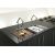 Kohler K-6227-C11-CP Polished Chrome Karbon Articulating Two-Hole Deck-Mount Modern Kitchen Sink ...