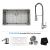 Kraus KHU100-32-KPF1612-KSD30SS Stainless Steel ...