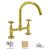 Rohl A1461XIB-2 Inca Brass Country Kitchen Bridge Faucet ...