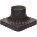 Maxim 2001BK Black Square Aluminum Pier Mount with 3