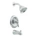 Moen 82910 Chrome Single Handle Posi-Temp Tub and Shower Valve Trim ...