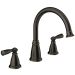 Moen 86924BRB Mediterranean Bronze Deck Mounted Roman Tub Faucet Trim ...