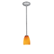 A thumbnail of the Access Lighting 28069-1R Brushed Steel / Amber