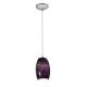 A thumbnail of the Access Lighting 28078-1C Brushed Steel / Plum Swirl