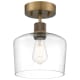 A thumbnail of the Access Lighting 63147LEDDLP/CLR Antique Brushed Brass