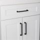 A thumbnail of the Ageless Iron 600933 Rustic Black Cabinet Handle - Lifestyle