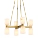 A thumbnail of the Alora Lighting CH338822AR Vintage Brass / Alabaster