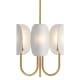 A thumbnail of the Alora Lighting CH450715 Aged Gold / Clear Water