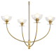 A thumbnail of the Alora Lighting CH515226 Brushed Gold / Clear Glass