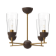 A thumbnail of the Alora Lighting CH542324 Aged Gold / Walnut
