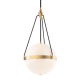 A thumbnail of the Alora Lighting PD406418 Brushed Gold / Glossy Opal
