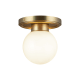 A thumbnail of the Alora Lighting SF407306 Brushed Gold / Glossy Opal Glass