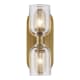 A thumbnail of the Alora Lighting WV338902CC Clear Crystal / Vintage Brass