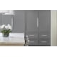 A thumbnail of the Amerock BP26205 Amerock-BP26205-Polished Nickel on Gray Cabinets