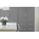 A thumbnail of the Amerock BP53804 Amerock-BP53804-Polished Nickel on Gray Cabinets