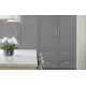 A thumbnail of the Amerock BP53805 Amerock-BP53805-Golden Champagne on Gray Cabinets