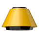 A thumbnail of the ANP Lighting MDS12-M010LD-30K-BLC5W ANP-MDS12-M010LD-30K-BLC5W-Shade Only (Sunny Yellow / Black)