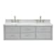 A thumbnail of the Ariel W061DCWOVO Grey / Carrara White Top
