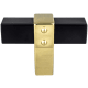 A thumbnail of the Berenson BN-RIVET-REBEL-KNOB Matte Black / Modern Brushed Gold