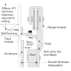A thumbnail of the Cavity Sliders TSBS1525W-TSBS001 Cavity Sliders-TSBS1525W-TSBS001-Detailed Bracket Dimensions