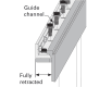 A thumbnail of the Cavity Sliders TSBS1830W-TSBS001 Cavity Sliders-TSBS1830W-TSBS001-Fully Retracted Track