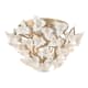 A thumbnail of the Corbett Lighting 211-34 Enchanted Silver Leaf with Porcelain Flowers