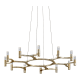 A thumbnail of the Corbett Lighting 258-012 Silver Leaf / Polished Stainless