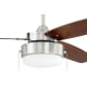 A thumbnail of the Craftmade INT523 Brushed Polished Nickel with Walnut Blades
