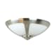 A thumbnail of the Craftmade LK204CFL Brushed Nickel with Opal White Glass