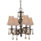 A thumbnail of the Crystorama Lighting Group 5024-CL Venetian Bronze / Golden Teak Hand Polished with Harvest Gold Shade