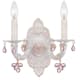 A thumbnail of the Crystorama Lighting Group 5200 Antique White / Rosa Crystal
