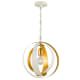 A thumbnail of the Crystorama Lighting Group 580 Matte White / Antique Gold
