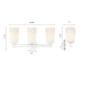 A thumbnail of the Crystorama Lighting Group COL-103 Dimensional Drawing