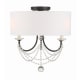 A thumbnail of the Crystorama Lighting Group DEL-90803_CEILING Matte Black