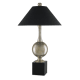 A thumbnail of the Currey and Company 6660 Silver Granello / Glossy Black
