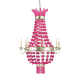 A thumbnail of the Currey and Company 9466 Silver Granello / Pink