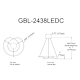 A thumbnail of the Dainolite GBL-2438LEDC Alternate Image