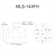 A thumbnail of the Dainolite MLS-143FH-FR Alternate Image