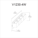 A thumbnail of the Dainolite V1230-4W-PC Alternate Image