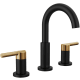 A thumbnail of the Delta 35749LF Matte Black / Champagne Bronze
